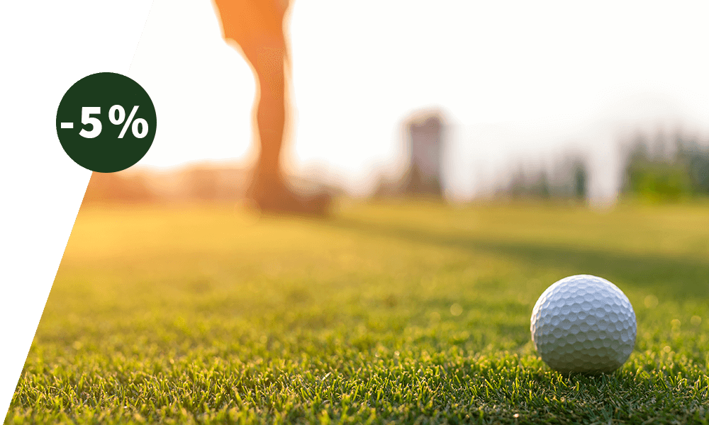 Grafik zeigt 5% Rabatt